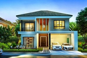 10 mẫu nhà vườn 2 tầng đơn giản mà đẹp nhất 2018