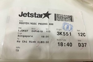 Về ăn Tết, hành khách Jetstar Asia bị mất hành lý? 