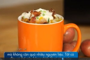 3 món ăn sáng nhanh gọn nấu bằng lò vi sóng