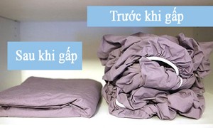 Cách gấp ga trải giường nhanh gọn và đẹp nhất