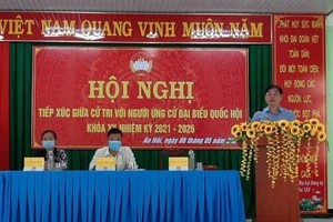 Ngày 3 TXCT huyện Ninh Phước của ĐV bầu cử số 2: 4 ứng viên ĐBQH và TSKH Phan Xuân Dũng thuyết trình gì?