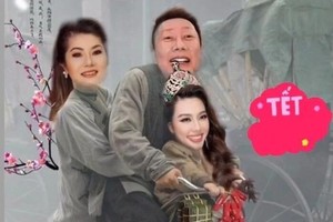 Chủ tịch Miss Grand đèo "gà cưng" Thùy Tiên đi chơi Tết bằng xe đạp