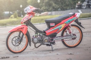 Honda Wave 125 độ drag kiểng, nội công “siêu khủng”