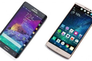 So sánh thú vị về màn hình phụ Galaxy Note Edge và LG V10