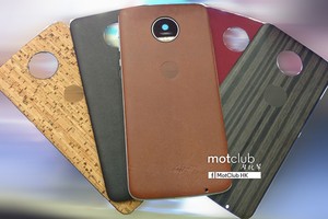 Điện thoại Moto Z lộ ảnh thực tế với nhiều loại nắp lưng