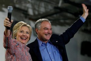 Bà Clinton công bố TNS Tim Kaine là ứng viên phó tổng thống Mỹ