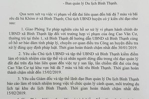 Vụ xâm phạm thắng cảnh Bãi đá 7 màu: Chuyển cơ quan công an điều tra