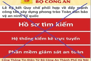 Giả mạo Cổng TTĐT Bộ Công an để thu thập thông tin cá nhân