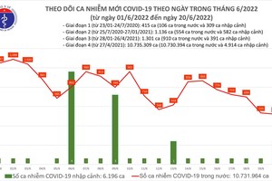 Ngày 20/6: Ca COVID-19 mới giảm còn 521; số khỏi bệnh gấp gần 20 lần số mắc mới