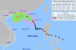 Trong 24 đến 60 giờ tới bão số 7 sẽ suy yếu thành ATNĐ