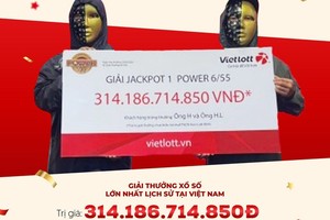 12 người chia nhau hơn 430 tỷ Vietlott trong một tháng