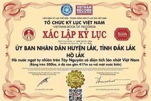 Kỷ lục Việt Nam dành cho hồ Lắk gây xôn xao dư luận