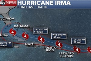 Mỹ chuẩn bị đón siêu bão Irma mạnh cấp 5