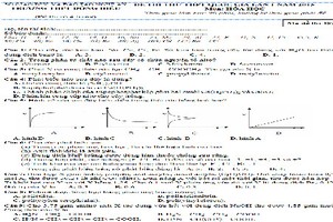 Đề thi thử THPT quốc gia 2015 môn Hóa học THPT Đông Hiếu