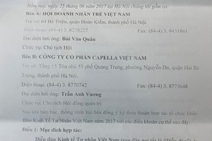 Chủ tịch Hội Doanh nhân trẻ Việt Nam bị “tố” có nhiều dấu hiệu bất thường!