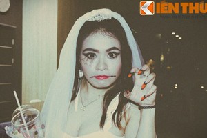 Giới trẻ Hà thành hóa trang kinh dị trong đêm hội Halloween