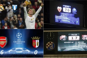 Những trận đấu có tỷ số không tưởng tại UEFA Champions League