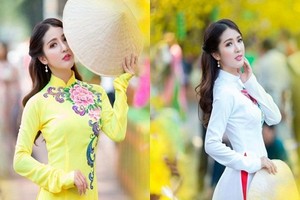 Hot girl Phan Thiết khoe ảnh áo dài vui Tết nguyên đán