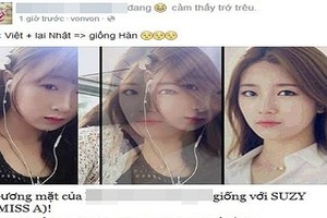 Dân mạng Việt hí hửng khoe “mình giống ngôi sao“