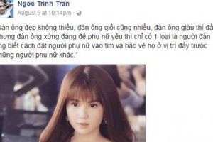 Bằng chứng cho thấy Ngọc Trinh đã chia tay bạn trai 