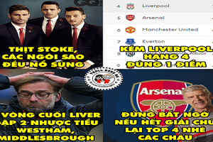 Ảnh chế bóng đá: Khi "chú tư" Arsenal vùng lên 