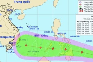 Cận Tết, bão Sanba rập rình gần biển Đông