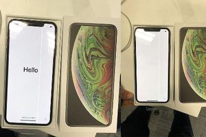 Giá hơn 2.000 USD, iPhone XS Max vừa mở hộp đã lỗi sọc màn hình