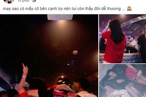 Sau nghi án bán dâm, Á hậu Thái Mỹ Linh khoe ảnh đi bar hít bóng cười