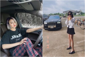 Gái xinh đọ dáng với Rolls Royce, tưởng ai hóa người quen cầu thủ