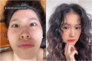 Lộ diện gái xinh "biến hình" làm người chơi TikTok phải nghiêng ngả