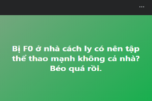 Netizen bàn luận: “Bị F0 có nên tập luyện thể thao mạnh không?”