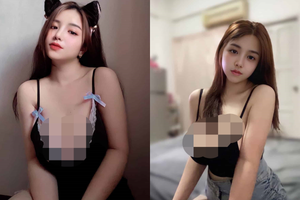 Diện đồ ở nhà, "hot girl siêu vòng một" khiến người xem... "đổ máu"