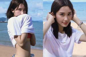 Vén áo khoe vòng eo, gái xinh làng streamer khiến netizen "dừng hình"