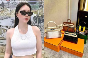 Nghi vấn "nữ đại gia quận 7" chơi túi Hermès bạch tạng giả?