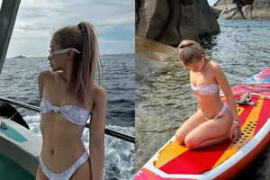 Phạm Như Phương đáp trả lời khiếm nhã về vòng 1 khi diện bikini