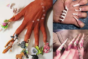 Những bộ nail ngày Tết giúp chị em “trốn” việc rửa bát