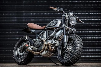 Ducati Scrambler siêu ngầu trong bản độ “bánh béo“