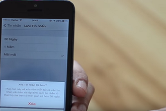 Cách xóa tin nhắn định kỳ trên iPhone