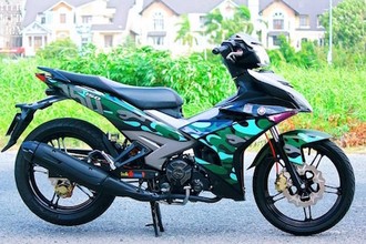 Cận cảnh Yamaha Exciter 150 Camo “full đồ chơi” hàng hiệu