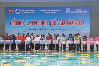 Tranh tài sôi nổi tại Giải bơi và lặn vô địch quốc gia 2024