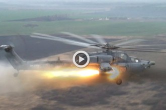 Xem "thợ săn đêm" Mi-28N khai hỏa tiêu diệt mục tiêu