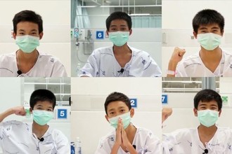 Video: Lần đầu tiên trả lời phỏng vấn sau khi được giải cứu, đội bóng Thái Lan nói gì?