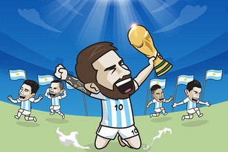 Ảnh chế: Argentina vô địch World Cup 2022, Messi bước vào ngôi đền huyền thoại