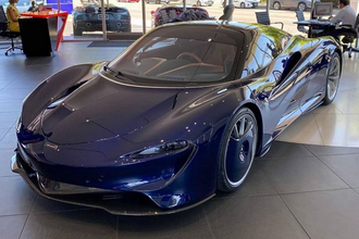 Xem siêu xe McLaren Speedtail hybrid đầu tiên tại Mỹ