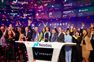 VinFast chính thức niêm yết trên Nasdaq, giá trị vốn hóa hơn 23 tỷ USD