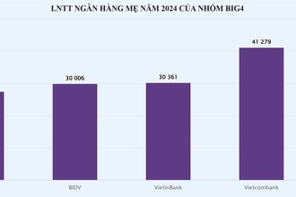 Lợi nhuận của nhóm Big4 tăng như thế nào sau 4 năm?