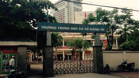 Bí thư Thành ủy Hà Nội dự lễ khai giảng Trường THCS Giảng Võ