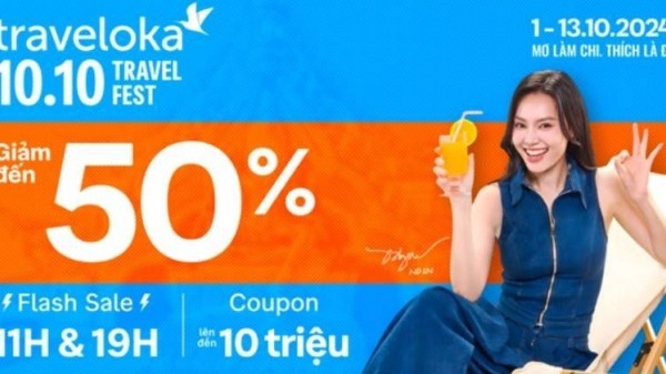 Traveloka 10.10 Travel Fest: Mang đến kỳ nghỉ cuối năm đáng nhớ với ưu đãi lên đến 50%