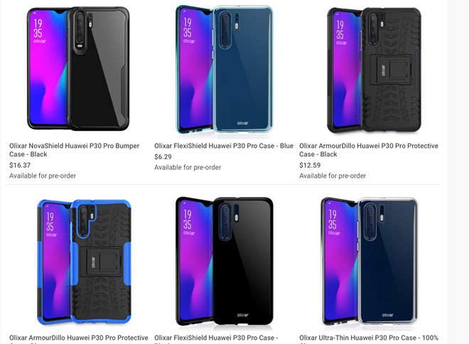 Huawei P30 Pro lộ diện với 4 camera sau