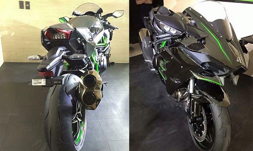 Siêu môtô tiền tỷ Kawasaki H2 bất ngờ xuất hiện tại VN